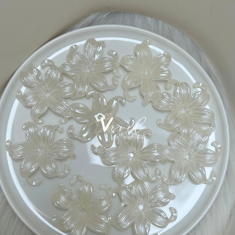 45MM Pearl Luster Flower 100PK