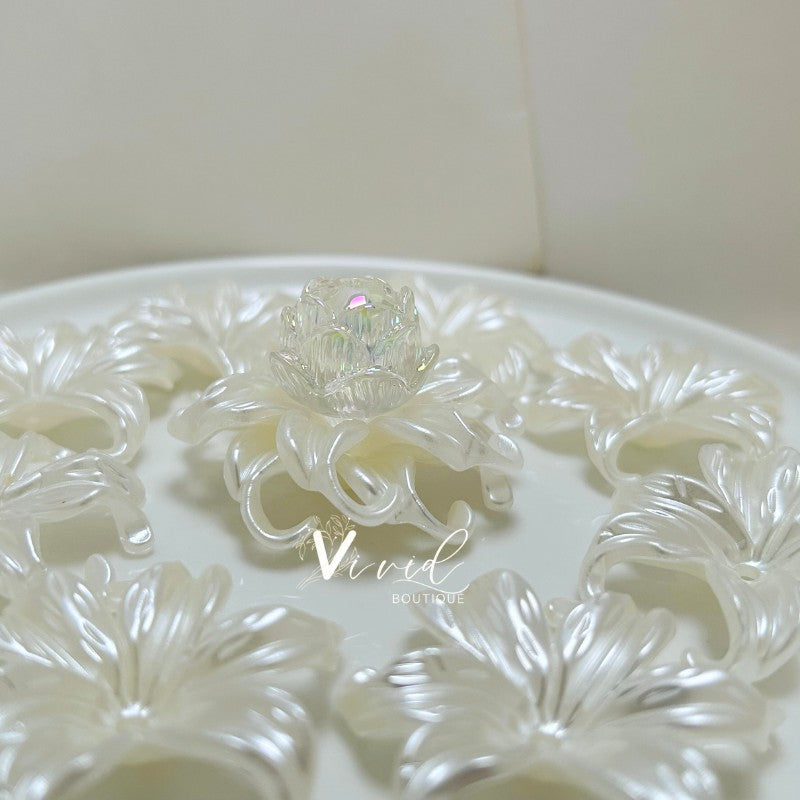 45MM Pearl Luster Flower 100PK