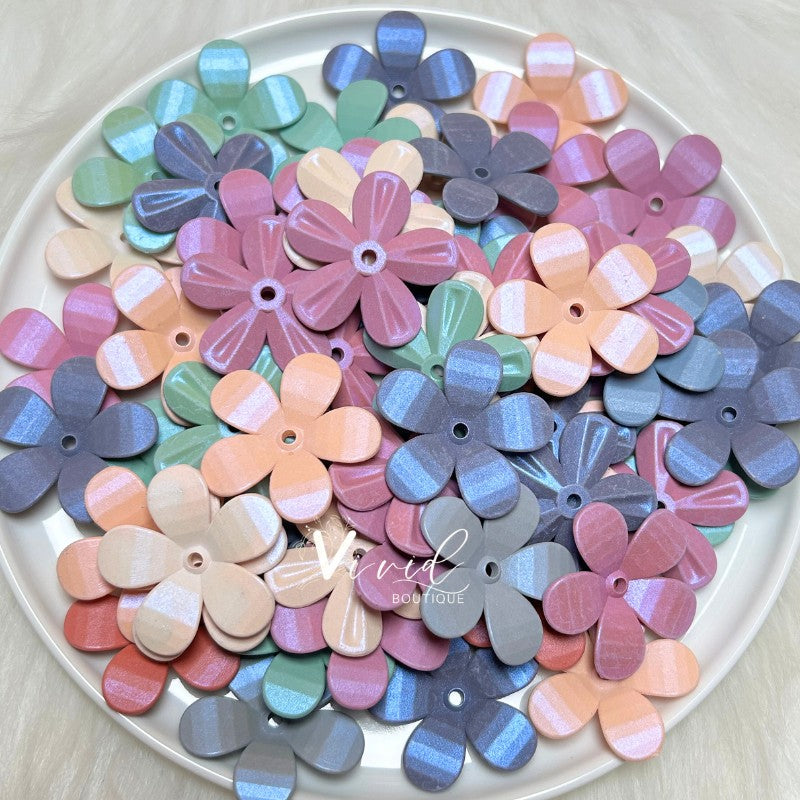 45MM Five Petals Flower Mix 100PK