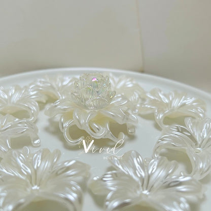 45MM Pearl Luster Flower 100PK